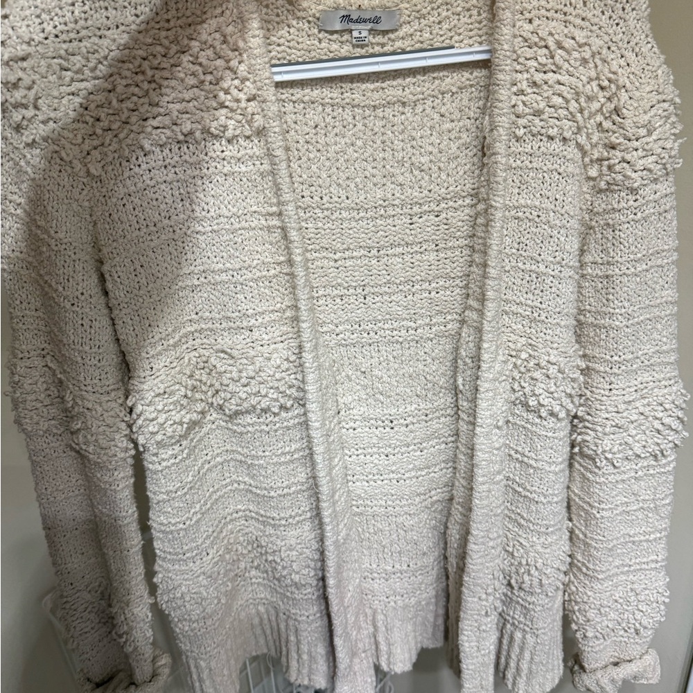 Madewell Women's Cream Knit Cardigan